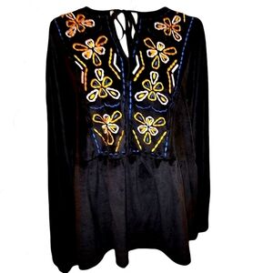 BOBEAU NWT VELVET TOP